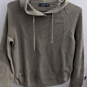 Men's Lauren Ralph Lauren Medium Waffle Army Green Hoodie Bundle To Save